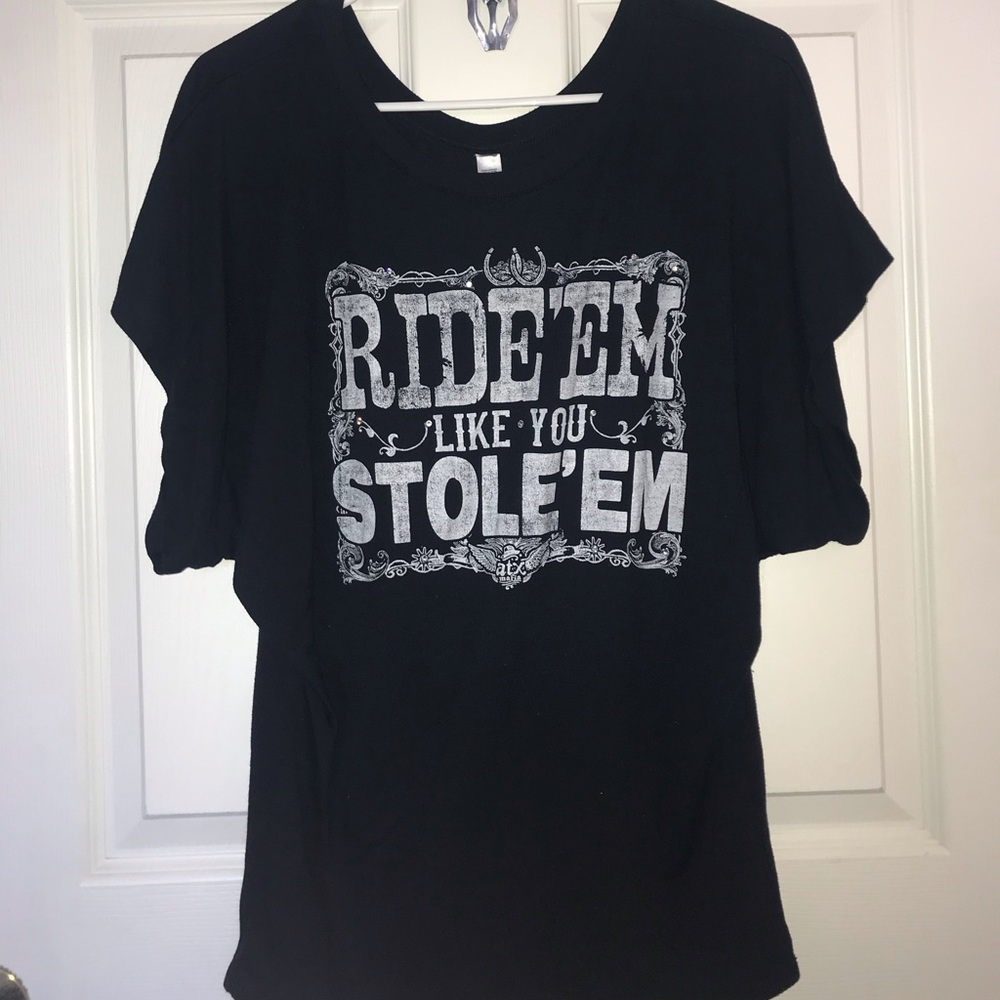 Ride Em Like You Stole Em Western Shirt
